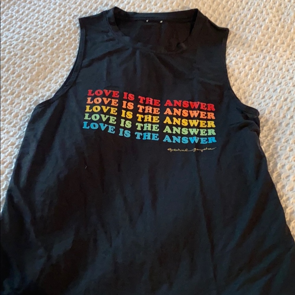 Rainbow Love Spiritual Gangster Tank